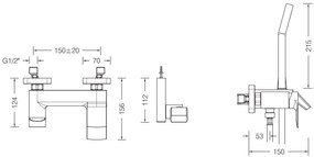 Смесител за баня Eurorama Charma