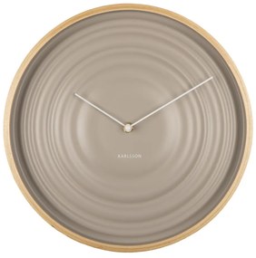 Бежов стенен часовник Ribble, ø 31 cm - Karlsson