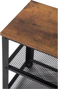 Черна стоманена стойка за обувки 80x45x30 cm Arne – Bonami Essentials