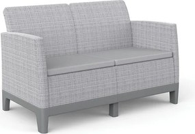 Светлосив градински диван Scandi Forma – Keter