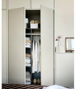 Кремав модулен гардероб от борова дървесина 100x220 cm Daily – vtwonen