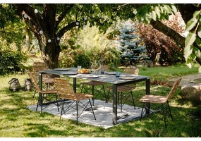 Градинска маса Strong, сива, 100 x 100 cm - Bonami Selection