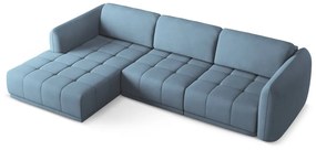 Светлосин ъглов диван (ляв ъгъл) Hoku – Makamii