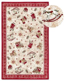 Червен килим с коледен мотив със смес от памук 50x80 cm Toy's Delight Red Christmas – Villeroy&amp;Boch