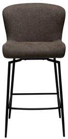 Кафяв тапициран бар стол (височина на седалката 67,5 cm) Glam – DAN-FORM Denmark