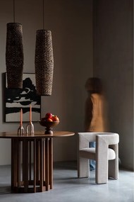 Кремав тапициран трапезен стол с подлакътници Medina – Dutchbone