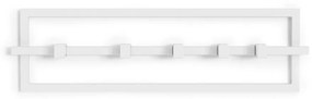Бяла метална закачалка за стена Cubiko - Umbra