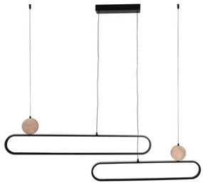 LED полилей на кабел FLORENTYNA LED/48W/230V 4000K черен/бежов