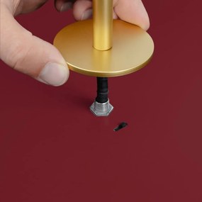 Червено метално LED затъмняващо се висящо осветително тяло с метален абажур ø 31 cm Asteria Plus – UMAGE