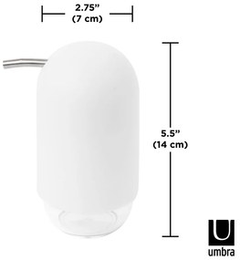 Бял пластмасов дозатор за сапун 230 ml Touch - Umbra