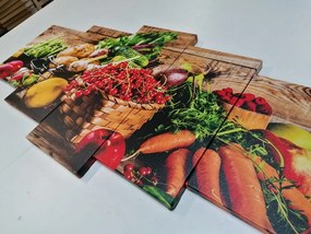 картини от 5 части – Свежи плодове и зеленчуци