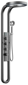 Хидромасажен душ панел 3617GG GUN GREY, Inter Ceramic, 155.5x40.2х58см
