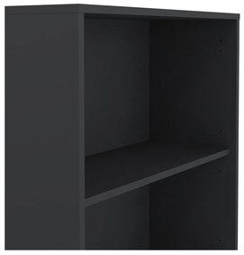 Антрацитна етажерка за книги 80x205 cm Sign - Tvilum