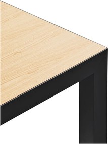 Трапезна маса с дъбова дървена плоскост 75x180 cm Alma – Teulat