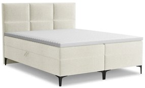 Бежово боксспринг легло 160x200 cm с място за съхранение Pakalana – Makamii