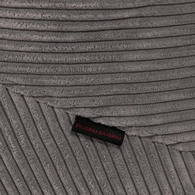 Пуф от рипсено кадифе в цвят горчица Tube 100 – SLOWDOWN