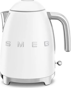 Електрическа кана SMEG KLF03WHMEU, 2400 W, 1.7 л, 360° основа, Матово покритие, Бял