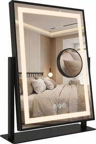 Огледало LED LUMI Black 30x40cm