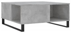 830792 vidaXL Маса за кафе, бетонно сива, 80x80x36,5 см, инженерно дърво