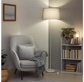 Brilagi - LED подова лампа CERIA 1xE27/40W/230V Ø 45 см сива/бяла