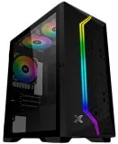 Gemini II EN48649, Black, MATX/ Mini-ITX, U3x1+U2x2, Meshed Grill ARGB LED Frontpanel & Left TG, 3PCS X24F Fixed RGB Fan