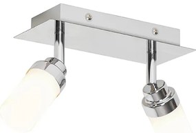 Модерен баня прожектор стомана 2-светлина IP44 - Japie