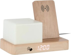 Дигитална/настолна аларма с безжично зарядно Retro LED Night Light – Karlsson