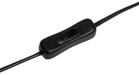 Хотелска шик настолна лампа тъмно бронз с прозрачно стъкло - Pallon Trend