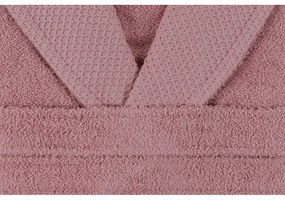 Розов памучен халат за баня размер L Cappa - Foutastic