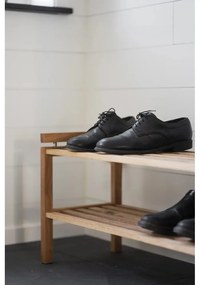 Стойка за обувки от масивен дъб естествена Confetti – Rowico