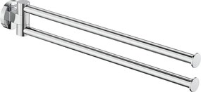 Двойна релса за хавлии, A817578C00, Roca, метал, хром, 6.9х5.6х43.2см