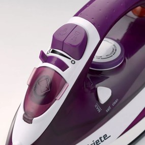 Ютия Ariete STEAM IRON 6235/00, 2000W, 0.3 л, Керамична плоча, Парна струя, Лилав