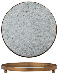 Стъклен декоративен поднос ø 35 cm Glacier – Bloomingville