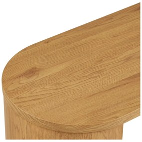 Конзолна маса от декор от дъб в естествен цвят 38x114 cm Bibione – House Nordic