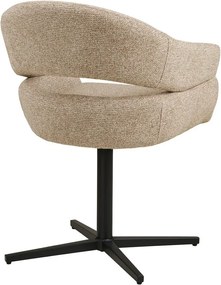 Бежов тапициран трапезен стол с подлакътници Dover – House Nordic