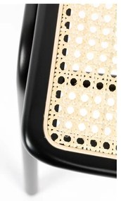 Черни ратанови столове за хранене в комплект от 2 Jort - Zuiver