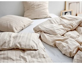 Бежово единично спално бельо от дамаск 140x200 cm Noble – Södahl