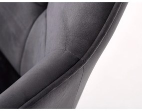 Сиви тапицирани трапезни столове в комплект с подлакътници 2 бр. Nolan Square – Unique Furniture