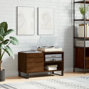 Sonata H Шкаф за винилови плочи кафяв дъб 85x38x48 см инженерно дърво