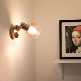 Смарт спот златен с розово стъкло, включително WiFi P45 - Vidro