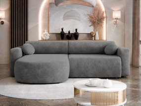 Ъглов диван Nicelo-Тъмно сиво