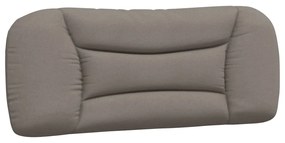 374553 vidaXL Мека табла за легло, таупе, 100 см, плат