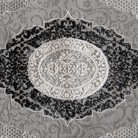 Изключителен черен килим във винтидж стил Ширина: 80 см | Дължина: 150 см