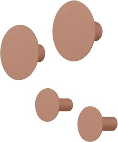 Кафяви стенни комплект куки 4 бр. Ponto – Blomus