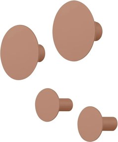 Кафяви стенни комплект куки 4 бр. Ponto – Blomus