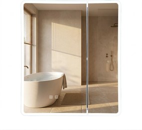 Шкаф с огледало и LED осветление M1011-60 60x70