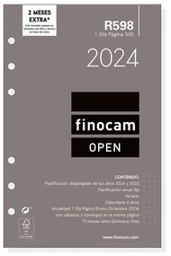 Резервна част за Дневник Finocam Open R598 2024 Бял 11,7 x 18,1 cm