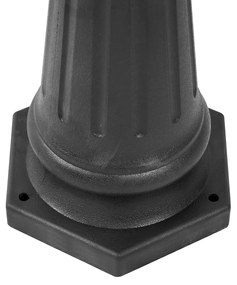 Класически външен стълб черен 217 см IP44 - New Haven Hammered