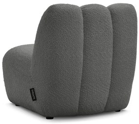 Тъмносиво кресло от прежда с примки от букле Janissaire – Bobochic Paris