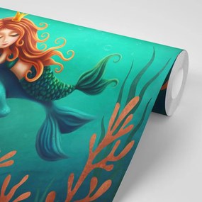 Тапет – Морска фея с делфин